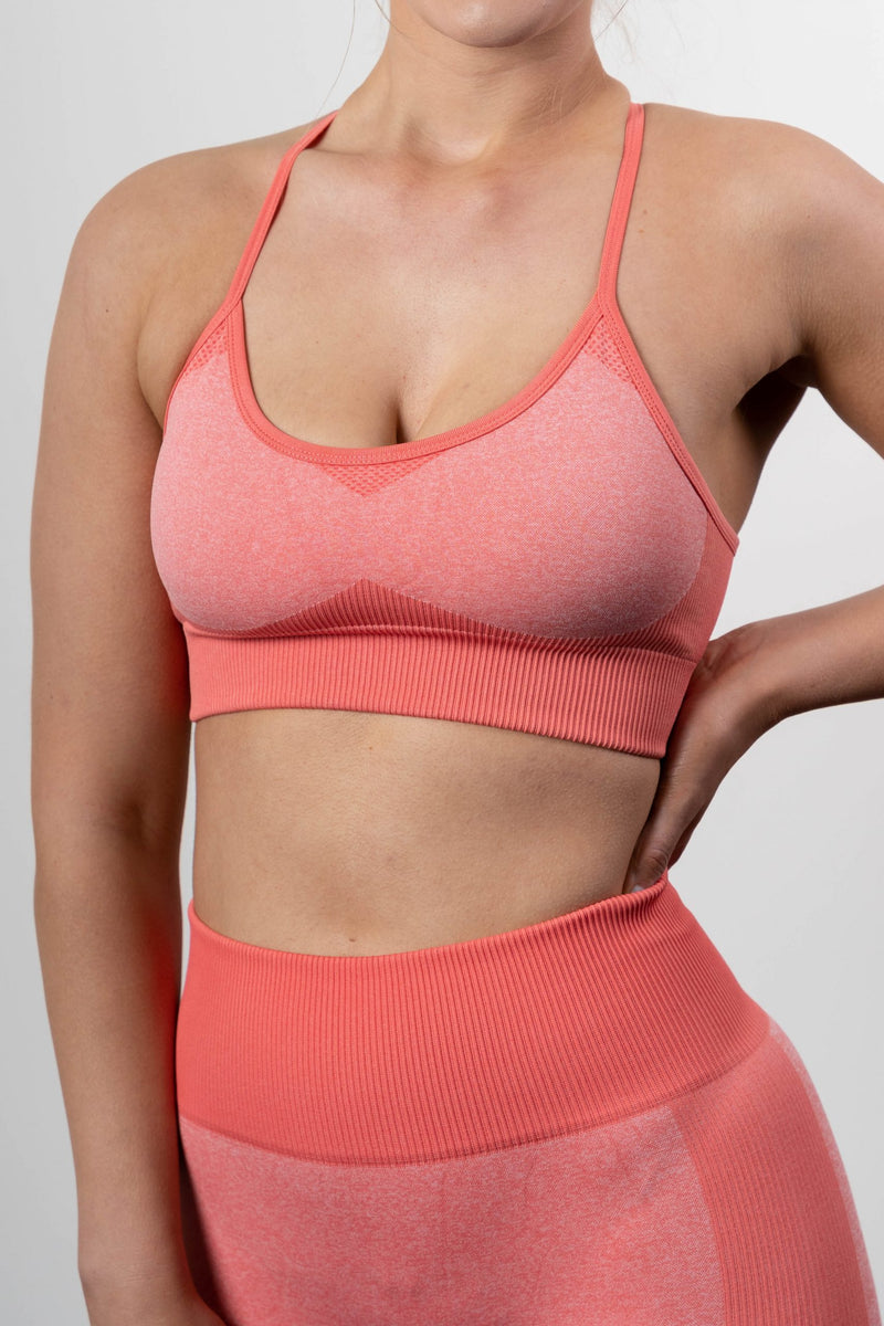 Core Seamless Crop – Watermelon  Gym Sports Crop Top for Women
