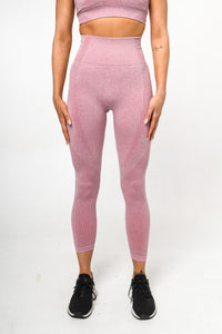 Genesis Seamless Legging – Pink  women's high waisted gym leggings –  Official Gymwear